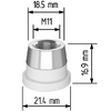 Керамический держатель сопла D21,4 (M11) для Raytools  арт.120515092A - st-e.info - Братск