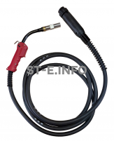 Сварочная горелка для полуавтомата QTB-500A длина кабеля 3 метра, евроадаптер - st-e.info - Братск