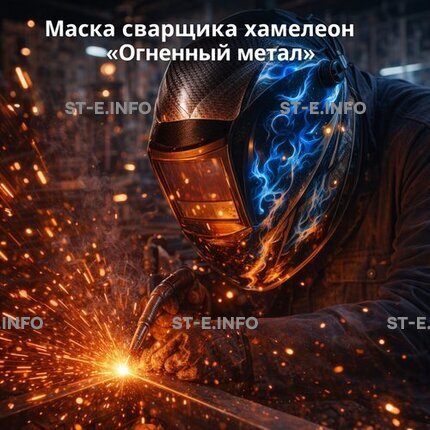 Маска сварщика хамелеон «Огненный метал» (YXE-718G PRO) - st-e.info - Братск